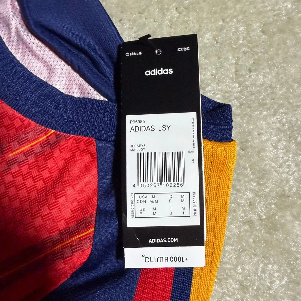 Adidas Spain National Team Soccer Home Jersey Size Medium Slim NWT